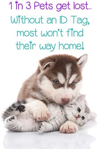 101 כלבים וגנבים | סגול 2-צדדי חיות מחמד מזהה כלב תג / אישית עבור חיית המחמד שלך